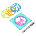 thumbnail image 4 of JUEGO DE REGLAS GEOMÉTRICAS Plantilla de Dibujo Ligera y Duradera para Niños, PlásStico, 5,9 oz, Bolígrafo Colorido, Suministros de Papelería, inspira Creatividad E, 4 of 7