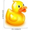 thumbnail image 2 of Wallmonkeys Illustrated Rubber Duck Peel and Stick Wall Decals WM301108 (15 in W x 18 in H), 2 of 4