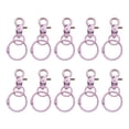 thumbnail image 1 of Hebilla colgante de 10 piezas con cierres de langosta de Metal, dijes abiertos, hebillas para bolsos, herrajes, conectores de extremo coloridos, Almacenamiento y organización del hogar Rosado Billuyoard HA062415-06B, 1 of 6