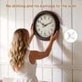 thumbnail image 4 of Behome 12 Inch Wall Clock, Silent Non Ticking Classic Battery Operated Clocks, Large Decorative Retro Clock for Living Room, Kitchen, Bedroom, Battery Not Included, 4 of 7