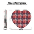 thumbnail image 3 of Kdxio Heart Plaid Pocket Mirror, 1X/2X Travel Makeup Mirror 2-Sided Folding Small Mirror Portable Double-Sided Magnifying Cosmetic Mirror for Gift-Heart Shape, 3 of 9