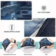 thumbnail image 3 of Astronaut Flowing Space Plush Pillow Cases Queen Size Ultra Soft Warm Pillowcases with Zipper 20"x30", 3 of 9