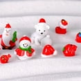 thumbnail image 5 of HCTSHG Santa Claus Ornament, Resin Santa Clause Decoration Tiny Santa Claus Mini Figurines for Crafts Mini Santa Claus for Crafts Christmas Figurine Indoor Cupcake Decorations, 5 of 6