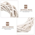 thumbnail image 2 of Shisuyan Heart Rattan Wreath Holiday Wreath Frame Rattan Crafts Wreath Making Frame, 2 of 9