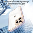 thumbnail image 3 of Case Compatible with iPhone 12 Pro Case Crystal Clear Transparent Design Back Bumper Shockproof Slim Fit Soft TPU Silicone Protective Phone Case Cover for iPhone 12 Pro 6.1 inch, Purple, 3 of 14