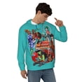 thumbnail image 4 of Gorillaz Men's Hoodie With Color Drawstrings Sweatshirt Hooded Pullover Print Winter Coat Jacket Medium, 4 of 9