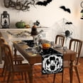 thumbnail image 2 of Chemin de Table Rétro en Lin Noir pour Décoration de Table d'Halloween, 2 of 5