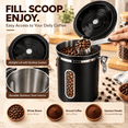 thumbnail image 5 of MoonTrek 60fl oz Airtight Coffee Canister with Scoop, Includes Insulated Mug, 5 of 7