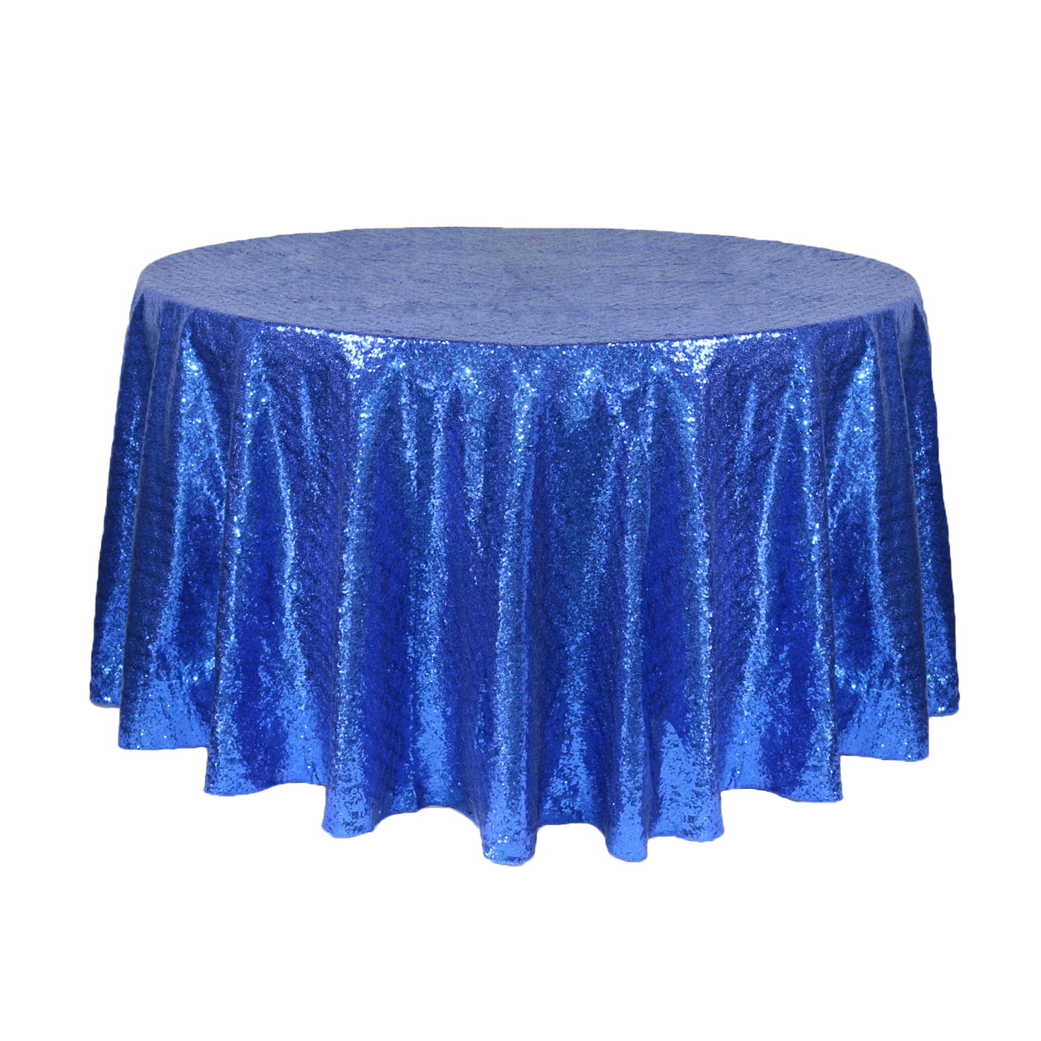 120" Round Sequin Sparkly Design Shiny Tablecloth Table Cover 4 COLORS WEDDING 