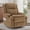 Khaki, variant on Korser 360°Swivel Rocker Recliner for Adults with Massage & Heat,Nursery Glider Recliner with Cup Holders Manual Recliner Chair with Side Pockets for Living Room,Grey