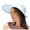 Blue, variant on Women's Wide Brim Sun Visor Hat with Bow, UV Protection Foldable Beach Hat, Lightweight Summer Hat for Travel, Golf, Outdoor Activities