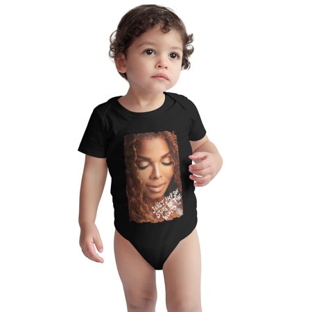

Jan%et Baby Onesie Jac%kson Toddler Baby Boys Girls Short-Sleeve Bodysuits Cotton Romper Black 18 Months