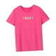 thumbnail image 5 of Camiseta de Mujer, Tops de Verano, Ropa Transpirable, Camiseta Informal de Cuello Redondo para Ir de Compras L, 5 of 7