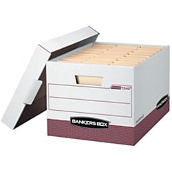 Bankers Box Side Tab Storage - Bankers Box® R-Kive® Storage Boxes, Letter/Legal, 15