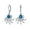 Blue, variant on Womens Nautical Blue Opal Octopus Dangle Gemstone Earrings in Sterling Silver