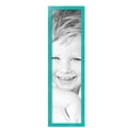 thumbnail image 2 of ArtToFrames 9" x 33" Aqua Picture Frame, 9x33 inch Green Wood Poster Frame (WOM-5186),  Pack, 2 of 7
