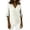 White, variant on V Neck T Shirts for Women Loose Fit Split Sleeve with Strap Detail Comfortable 3/4 Sleeve Tunic Style Casual Tops for Women White,M