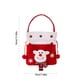 thumbnail image 3 of Bolsas de regalo navideñas con muñecos de muñeco de nieve de Papá Noel - Bolsillo de cordón tejido de 8,66x7,48 pulgadas para caramelos y pequeños regalos, 3 of 6