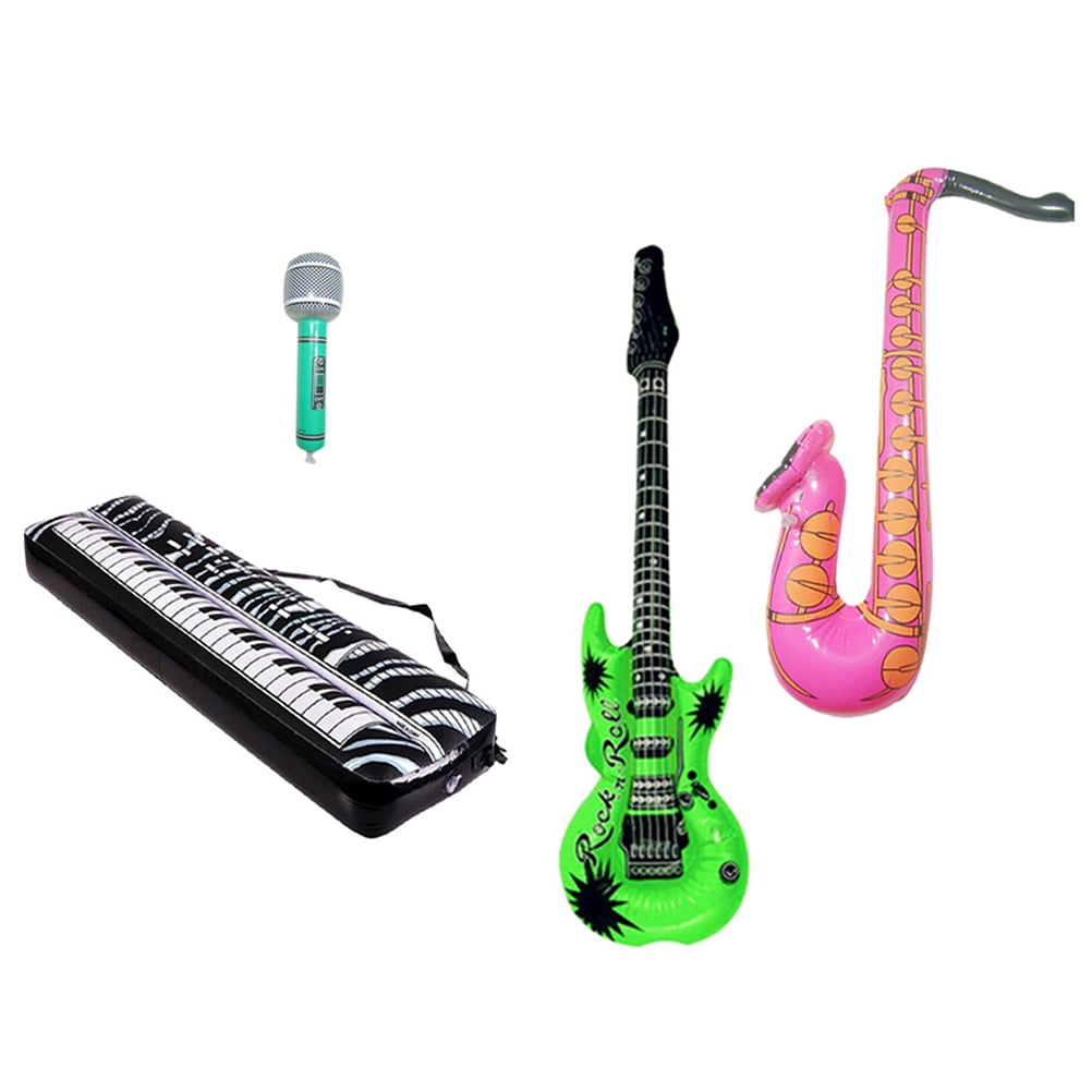 Foil Balloon Guitar Flashing Lights & Rattles 83cm Toy Hot Sale occasions D1W2 