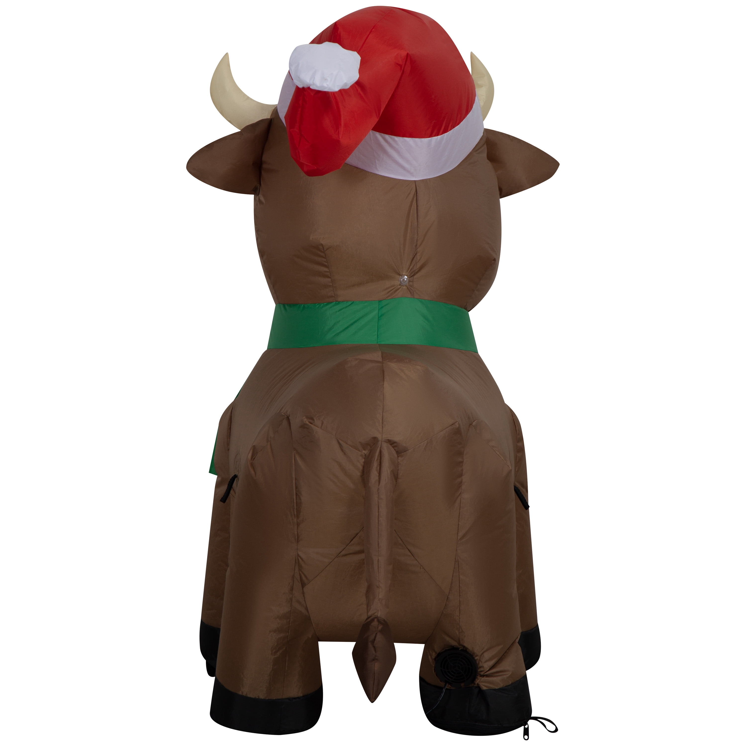 3.5 ft Highlander Cow Christmas Airblown Yard Inflatable, Multicolor, by Holiday Time