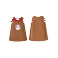thumbnail image 2 of BemeyourBBs Toddler Baby Girls Thanksgiving Outfit Baby Girl Fall Thanksgiving Overall Dress Clothes Kids Turkey Embroidery Sleeveless Bows A-line Tank Dress 12 18 24 Months 2 3 4 5 Years, 2 of 9