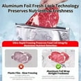 thumbnail image 4 of 10PCS Reusable Aluminum Foil Lined Freezer Bags – Resealable Zipper Food Storage Pouches for Vegetables Meats Snacks,Heavy Duty Leakproof Freezer Bags Gray Gray, 4 of 9