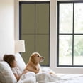 thumbnail image 3 of Sage Green Window Privacy Film, Brown Solid Color Simple Abstract Static Cling UV Sun Blocking Tint Film Heat Control Windows Films for Bedroom Bathroom, Window Stickers 29.5"x78.7", 3 of 8