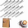 thumbnail image 2 of 15 Pieces Sealing Clips, Stainless Steel Clips, Sealing Clips, Stainless Steel, for Food Bags, Kitchen Ingredients, Tea, Coffee Bags, 2 of 5