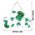 thumbnail image 3 of LSLJS St Patricks Day Décorations, Décoration Suspendue en Bois St. Patrick's pour les Fêtes, 3 of 3