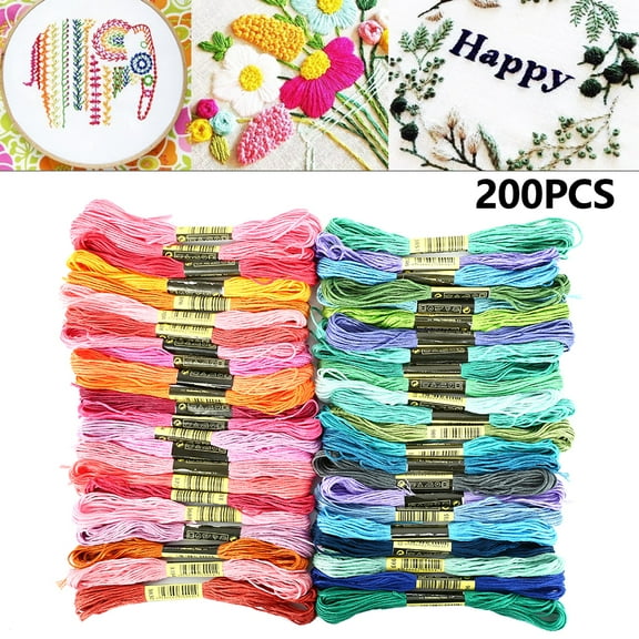 447/200/120/100 Colors Cotton Cross Floss Stitch Thread Embroidery Sewing Skeins Multi Colors