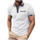 thumbnail image 1 of Mens Manga Corta Botón Abajo Camisas Solapa Color Cuello de Vuelta, Al Aire Libre Casual Blusa para Hombres, 1 of 5