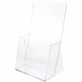 thumbnail image 2 of Plymor Clear Acrylic Tri-Fold Paper/Brochure Literature Holder (for Countertop), Fits 4" Wide Items, 2 of 3