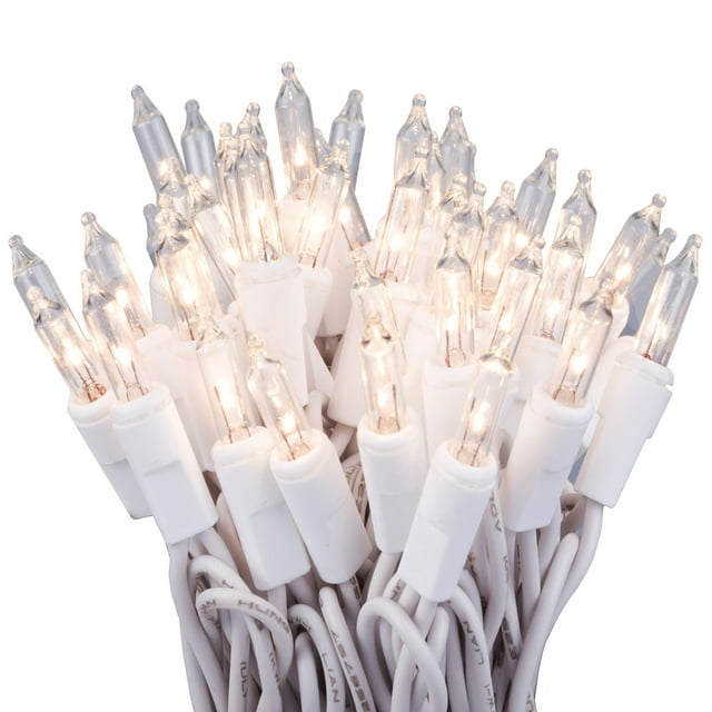 String Lights 612 Vermont 100, transparente, para interiores y exteriores, 6 m, color blanco
