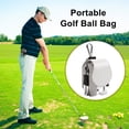 thumbnail image 2 of Bolsa de cuero PU para pelotas de Golf, accesorios deportivos universales para colgar en la cintura portátil FLhrweasw Nuevo, 2 of 6