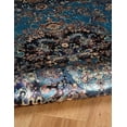 thumbnail image 4 of Linon Home Decor Emerald Area Rug Collection, Blue and Navy, 5' x 7', 4 of 5