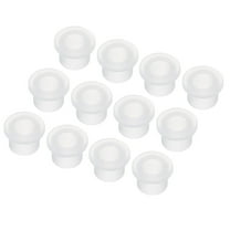 20Pcs T Shape Rubber Grommet Mount Dia 6.5mm ID 4mm H 6mm Transparent Seal Protection Cable Grommets Cable Pipe