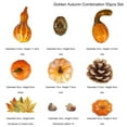 thumbnail image 2 of 50pcs Fall Pumpkins Decor Set Mini Artificial Gourd Maple Leaves Acorns Decors for Halloween Thanksgiving Centerpieces, 2 of 9