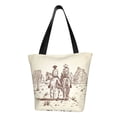 thumbnail image 1 of Disketp Cowboys Riding Horses Bolsa de Hombro Casual para Mujer, Bolso Cruzado para Compras, Viajes y Uso Diario, 1 of 6