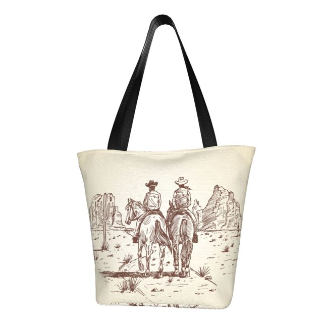 Disketp Cowboys Riding Horses Bolsa de Hombro Casual para Mujer, Bolso Cruzado para Compras, Viajes y Uso Diario