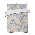 thumbnail image 2 of Blue Yellow Botanical Full Size Down Alternative Comforter, Lightweight Comforter Quilt Bedding Set with Pillow Shams Vintage Spring Summer All Seasons Bed Comforter Duvet Insert 78"x90", 2 of 7