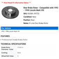 thumbnail image 2 of Rear Brake Rotor - Compatible with 1993 - 1998 Lincoln Mark VIII - Raybestos, 2 of 2
