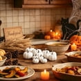 thumbnail image 4 of 12Pcs Rustic Harvest Artificial Pumpkins Decorative Fall Pumpkins Fake Pumpkins Autumn Party Thanksgiving Halloween Table Centerpiece Wreath Mantle Bowl Filler, 4 of 6