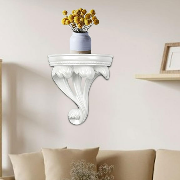 Sharprepublic Wall Mounted Decor Ornament Storage Holder for Office Home Kitchen White Small