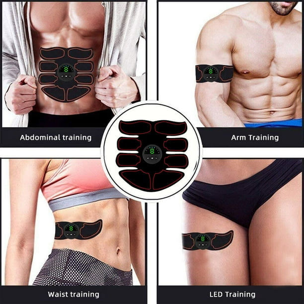 12Pad EMS Abdominal Muscle Toning Trainer ABS Stimulator Toner Fitness Exerciser Walmart