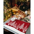 thumbnail image 2 of Rdsfhsp Christmas Forest Elk Placemats Set of 4 Washable Linen Table Mats for Kitchen Dining Table, 12x18 in, 2 of 5