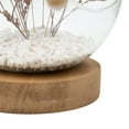 thumbnail image 4 of Mainstays Artificial Bunny Tail Cloche on Wooden Base, 6.5", 4 of 7