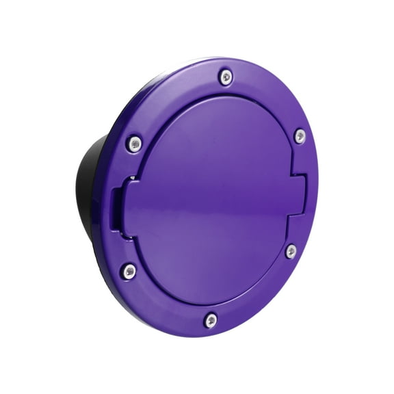 Unique Bargains Purple Aluminum Alloy ABS Gas Fuel Tank Cover for Jeep Wrangler 07-17 JK 18 Locking Fuel Filler Cover