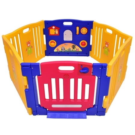 baby yard play panel playpen safety center costway pen outdoor