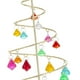 thumbnail image 4 of Cuentas colgantes navideñas con adorno de purpurina, espiral acrílica navideña festiva, 19 cm alto, 4 of 9