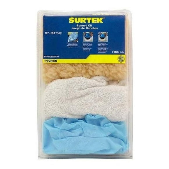 Juego de 7 bonetes para pulidora SURTEK 10 Pulgadas 129040